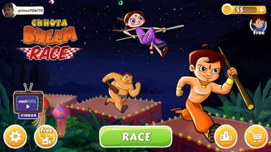 اسکرین شات بازی Chhota Bheem Race Game 1