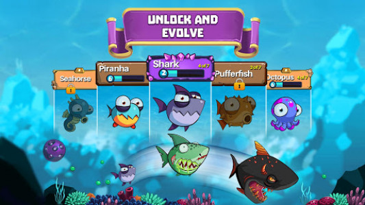 اسکرین شات بازی Eatme.io: Hungry fish fun game 4