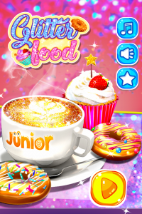 اسکرین شات 1 بازی Glitter Food - Kids Cafe