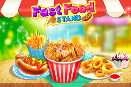 اسکرین شات بازی Fast Food Stand - Fried Foods 1