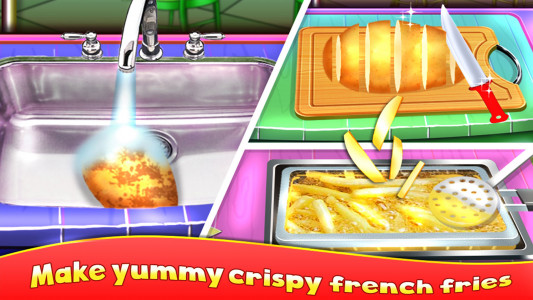اسکرین شات بازی Fast Food Stand - Fried Foods 1