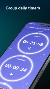 اسکرین شات 3 برنامه MultiTimer: Stopwatch & Timer+