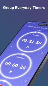 اسکرین شات 3 برنامه MultiTimer: Stopwatch & Timer+