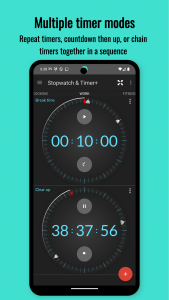 اسکرین شات 6 برنامه Multi Stopwatch & Timer+