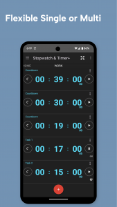 اسکرین شات 8 برنامه Multi Stopwatch & Timer+