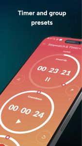 اسکرین شات 5 برنامه MultiTimer: Stopwatch & Timer+