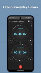 اسکرین شات 3 برنامه Multi Stopwatch & Timer+