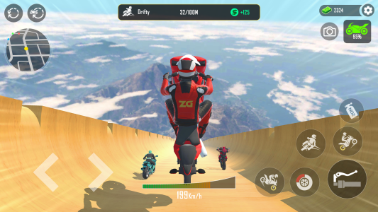 اسکرین شات 4 بازی GT Moto Stunt 3D: Driving Game