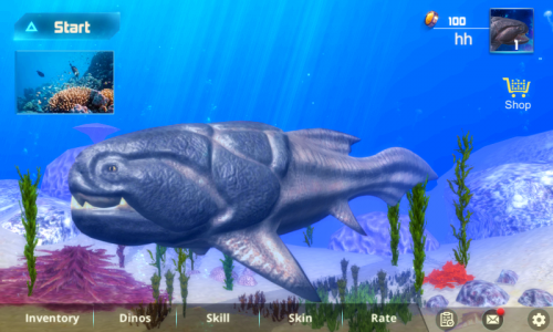 اسکرین شات بازی Dunkleeosteus Simulator 1