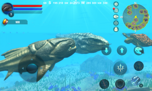 اسکرین شات بازی Dunkleeosteus Simulator 3