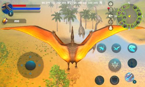 اسکرین شات بازی Pteranodon:Flying Dinosaur Sim 7