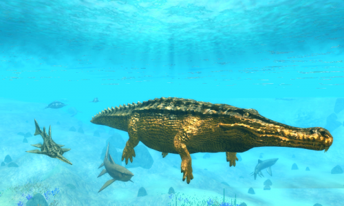 اسکرین شات بازی Sarcosuchus Simulator 4