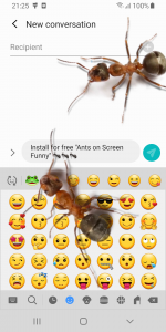 اسکرین شات برنامه Ants on Screen Funny Joke 4