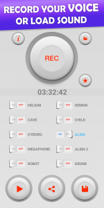 اسکرین شات برنامه Voice Changer - Audio Effects 1
