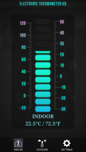 اسکرین شات 2 برنامه Thermometer : Outdoor & Indoor