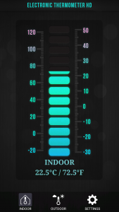 اسکرین شات برنامه Thermometer : Outdoor & Indoor 2