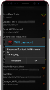 اسکرین شات برنامه WIFI Password Hacker PRO Prank 3