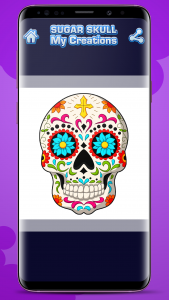 اسکرین شات برنامه Sugar Skull Coloring Book 8