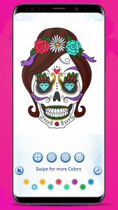 اسکرین شات برنامه Sugar Skull Coloring Book 6