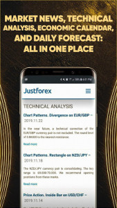 اسکرین شات برنامه Justforex - Online Forex Trading 5