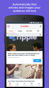 اسکرین شات برنامه Crowdfire: Manage Social Media 1