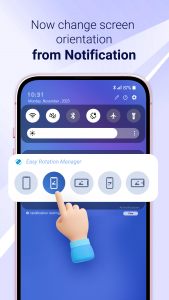 اسکرین شات 1 برنامه Easy Screen Rotation Manager