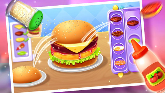 اسکرین شات بازی Yummy  Hamburger Cooking Game 1