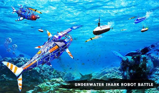 اسکرین شات برنامه US Police Robot Shark Submarine Transform 5