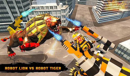 اسکرین شات برنامه Ultimate Robot Lion Vs Tiger Robot Transform 6