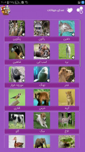اسکرین شات برنامه صدای حیوانات و پرندگان + عکس 4