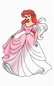 اسکرین شات برنامه How to Draw Princess cute Drawing 3