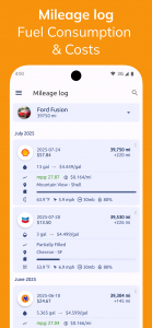 اسکرین شات 3 برنامه Fuelio: gas log & gas prices