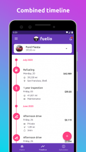 اسکرین شات برنامه Fuelio: gas log & gas prices 2