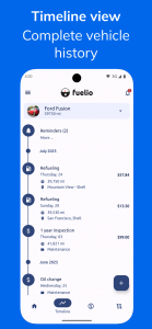اسکرین شات 6 برنامه Fuelio: gas log & gas prices