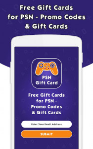 اسکرین شات برنامه Free Gift Cards For PSN - Promo Codes & Gift Cards 2