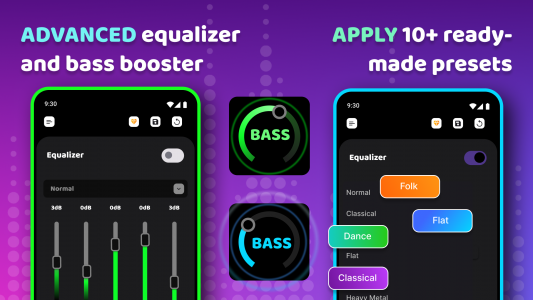 اسکرین شات برنامه Equalizer Sound & Bass Booster 6