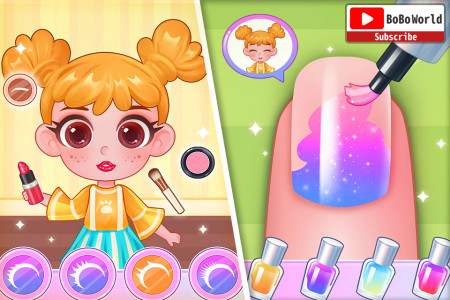 اسکرین شات بازی BoBo World Pincess Salon-kids 1