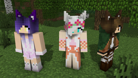 اسکرین شات 7 برنامه Minecraft Skins: Girl clothes