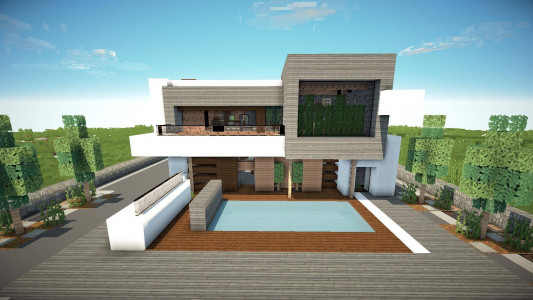 اسکرین شات برنامه Modern House Map for Minecraft 2