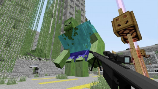 اسکرین شات بازی Minecraft: Zombie and Mutant 3