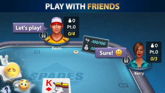 اسکرین شات بازی Spades by Pokerist 3