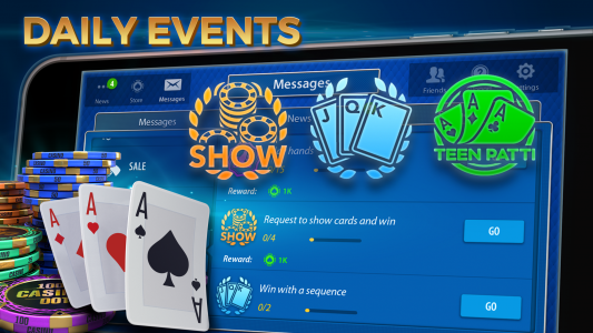اسکرین شات 3 بازی Teen Patti by Pokerist