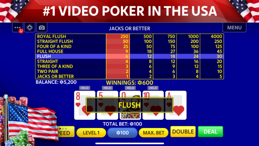 اسکرین شات بازی Video Poker by Pokerist 1