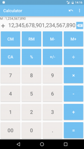 اسکرین شات برنامه Calculator with many digit 3