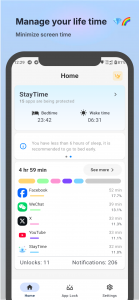 اسکرین شات 1 برنامه StayTime - AppLock Ultimate