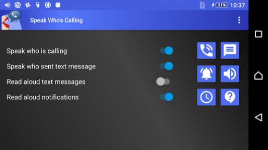 اسکرین شات برنامه Speak Who is Calling - read notifications aloud 6