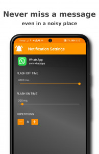 اسکرین شات 3 برنامه Flashlight Ringtone