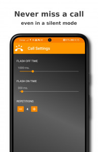 اسکرین شات 2 برنامه Flashlight Ringtone