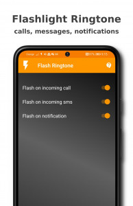 اسکرین شات 1 برنامه Flashlight Ringtone