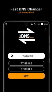 اسکرین شات برنامه Fast DNS Changer 3